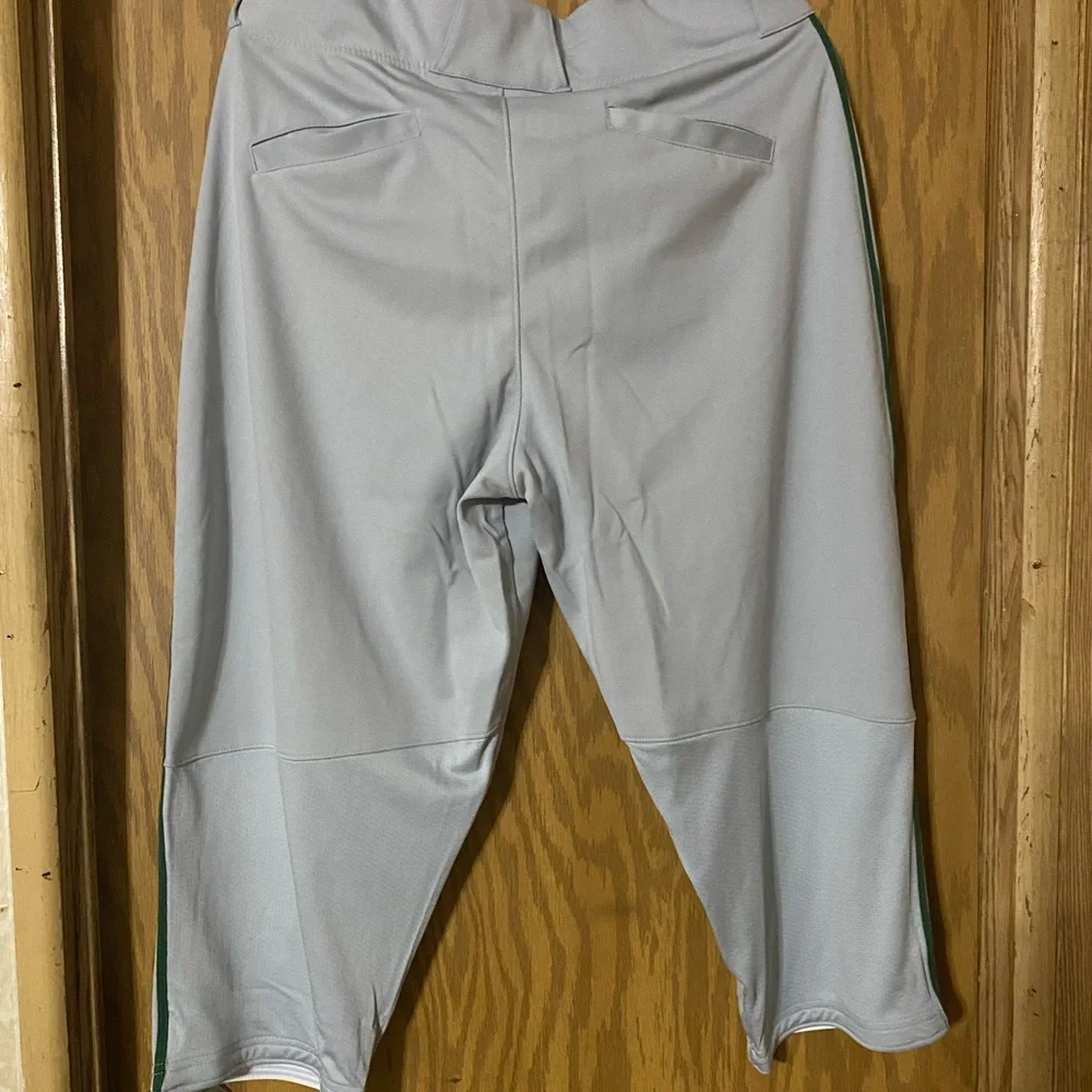 Nike Men’s Gray/Green Vapor Baseball Pants BQ9021-59 Size XL New with Tags